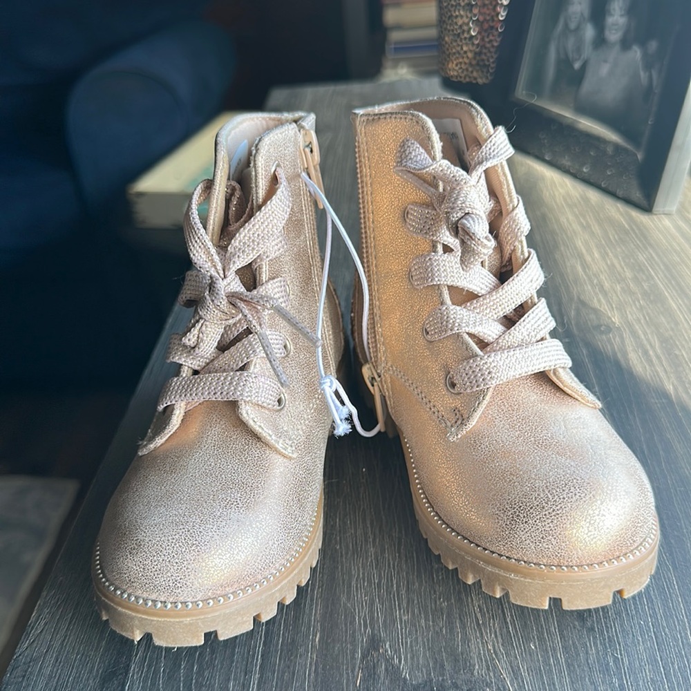 Pink blush boots